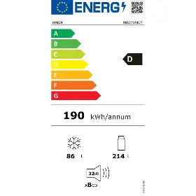 Vestavná kombi lednice - Haier HBW7519DT + záruka 20 let na kompresor - 12