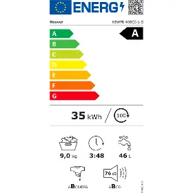 Pračka předem plněná - Hoover H5WPB 49BC9/1-S + 20 let záruka na motor  - 16