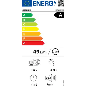 Vstavaná umývačka riadu - Gorenje GV663A65 - 20