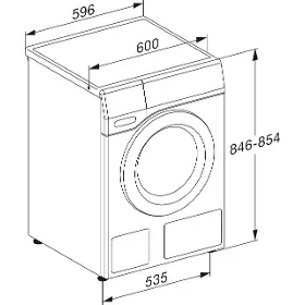 Spredu plnená práčka - Miele WEG 895 WCS - 4