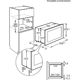Vestavná mikrovlnná trouba - AEG TB6SM171DB - 11