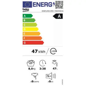 Spredu plnená práčka - Beko B3WFU4841MCC - 7