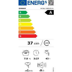 Spredu plnená práčka - Gorenje WPNEI72SA1SWIFI - 14