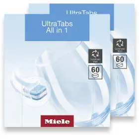 Kapsle a tablety do myčky - Miele Tablety do myček nádobí UltraTabs All in 1, 120 ks - 1