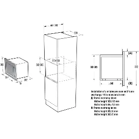 Vestavná mikrovlnná trouba - Gorenje BM201M2BG - 11