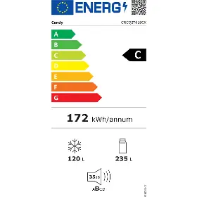 Kombinovaná chladnička - Candy CNCQ2T618CX - 22