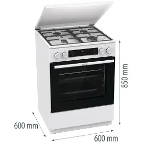 Sporák kombinovaný - Gorenje GK6C5WF - 13