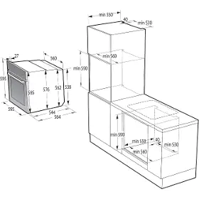 Vestavná trouba - Gorenje BOS6737E05DBG - 10