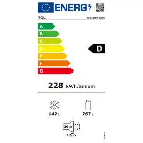 Kombinovaná chladnička - TCL RP409BWD0EU - 20
