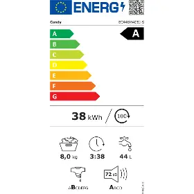 Vestavná pračka - Candy BC448M4D8J-S + Záruka 15 let na motor - 7