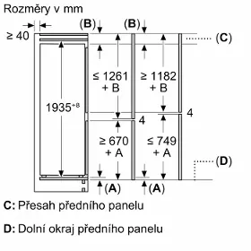 Vestavná kombi lednice - Bosch KBN96NSE0 - 10