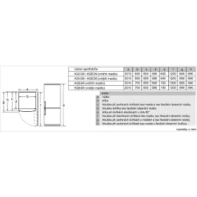 Kombinovaná chladnička - Bosch KGE49AWCA - 9