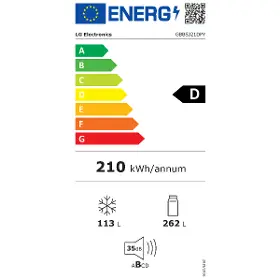 Kombinovaná chladnička - LG GBBSJ21DPY - 22