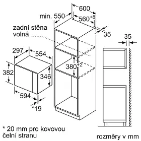 Mikrovlnná rúra vstavaná - Bosch BFL523MB1F - 7