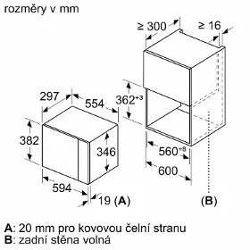 Mikrovlnná rúra vstavaná - Bosch BFL523MB1F - 8