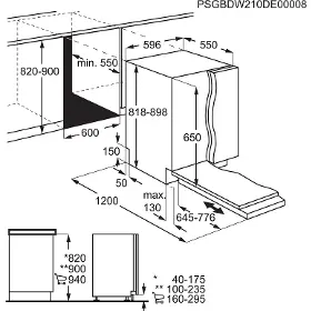 Vstavaná umývačka riadu - AEG GI6200B2SN - 7