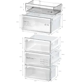 Kombinovaná lednice - Bosch KGN362WCF Serie 4 - 7