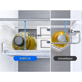 Americká lednice - Samsung RS90F66BETEO + 10 let záruka navíc na kompresor  - 16