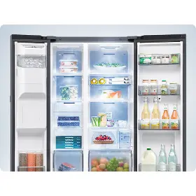 Americká lednice - Samsung RS90F66BETEO + 10 let záruka navíc na kompresor  - 5