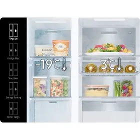 Americká lednice - Samsung RS90F66BETEO + 10 let záruka navíc na kompresor  - 7