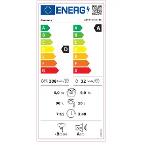 Pračka se sušičkou - Samsung WD90HG5U34BBLE + 10 let záruka navíc na motor - 11
