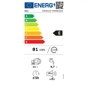 Vestavná myčka - Beko DIS46120 + 500 Kč poukaz do Kauflandu za recenzi - 15