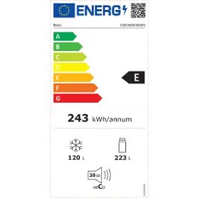 Kombinovaná lednice - Beko CSA366K40WN - 7