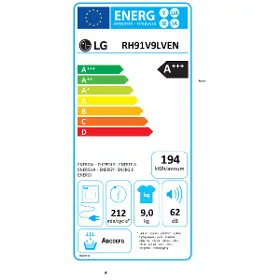 Sušička prádla - LG RH91V9LVEN - 11