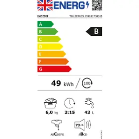 Vrchom plnená práčka - Indesit TI612EPGCS - 14
