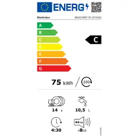 Vestavná myčka - Electrolux E62LC200T - 6