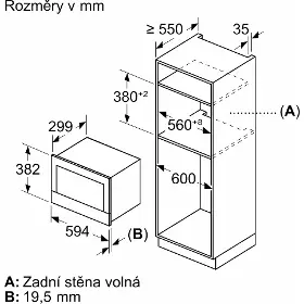 Vestavná mikrovlnná trouba - Bosch BEL7321B1 Serie 8 - 7