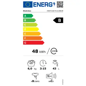 Vrchem plněná pračka - Electrolux EW6T126E - 5