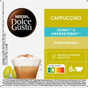 Kapsuly Dolce Gusto - Nescafé Dolce Gusto Cappuccino Skinny & Unsweetened 8 porcií (16 kapsúl) - 2