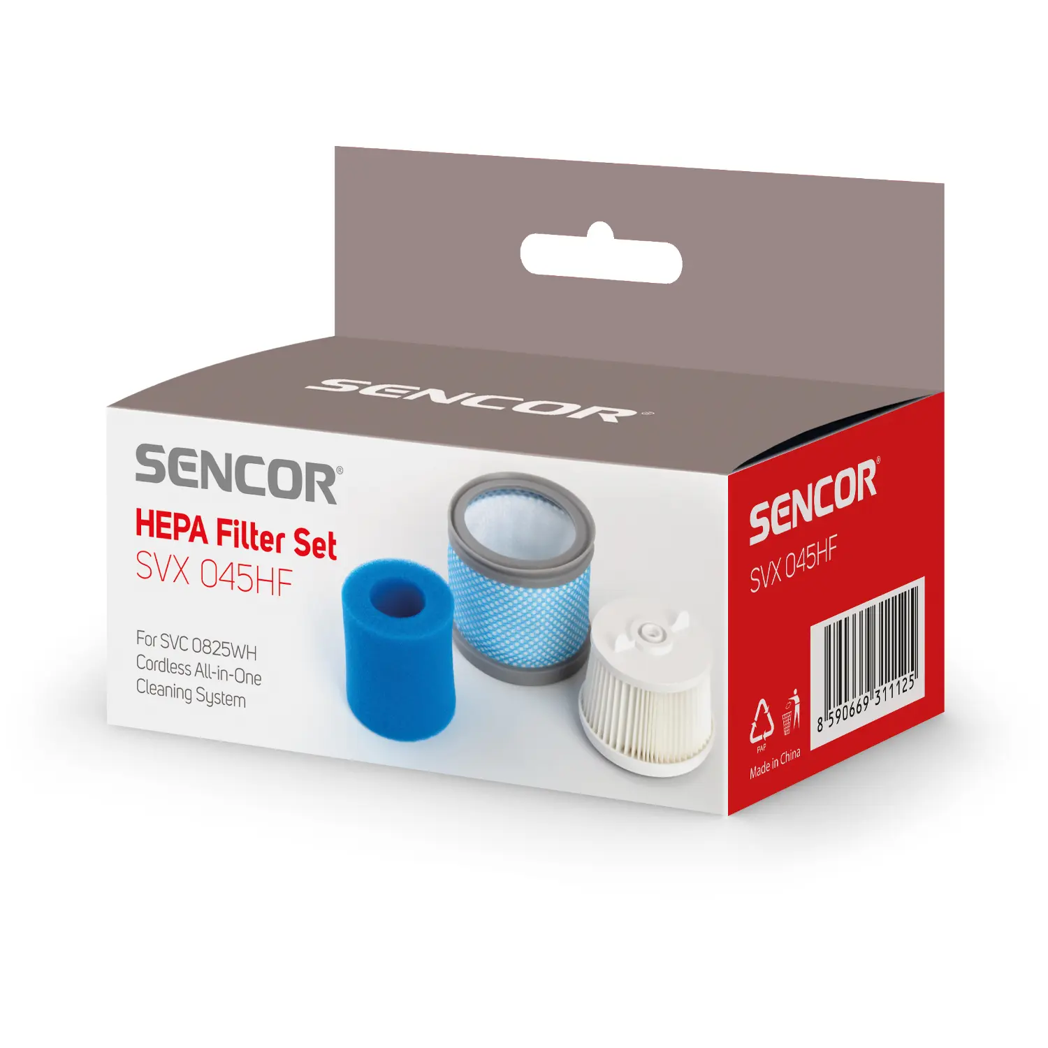 Sencor SVX 045HF sada filtrů SVC 0825WH Náhradní filtr – fotografie 1