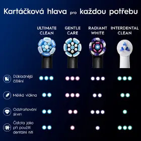 Náhradní hlava ke kartáčku - Oral B iO Ultimate Clean Black 4 ks - 3