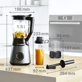 Stolný mixér - Bosch MMB6177S Serie 4 VitaPower - 6