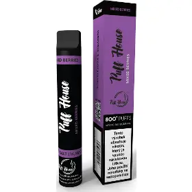 E-cigareta - Puff House 800 Mixed Berries jednorázová - 1