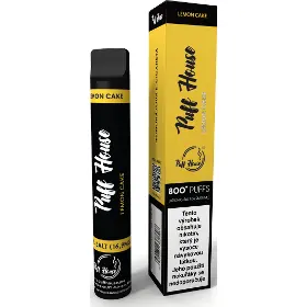 E-cigareta - Puff House 800 Lemon Cake jednorázová - 1