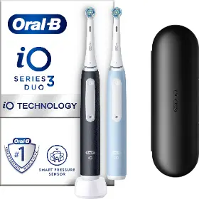 Oscilační zubní kartáček - Oral B iO3 Black/Blue Duo Edition - 7