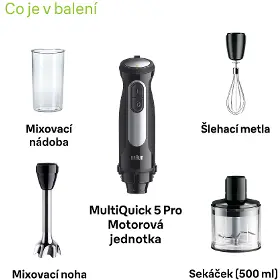 Tyčový mixér - Braun MQ55.236.M MultiQuick 5 Pro - 8