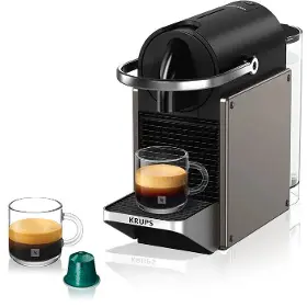 Kávovar na kapsuly - Krups XN306T10 Nespresso Pixie Titánová - 7