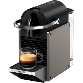 Kávovar na kapsuly - Krups XN306T10 Nespresso Pixie Titánová - 1
