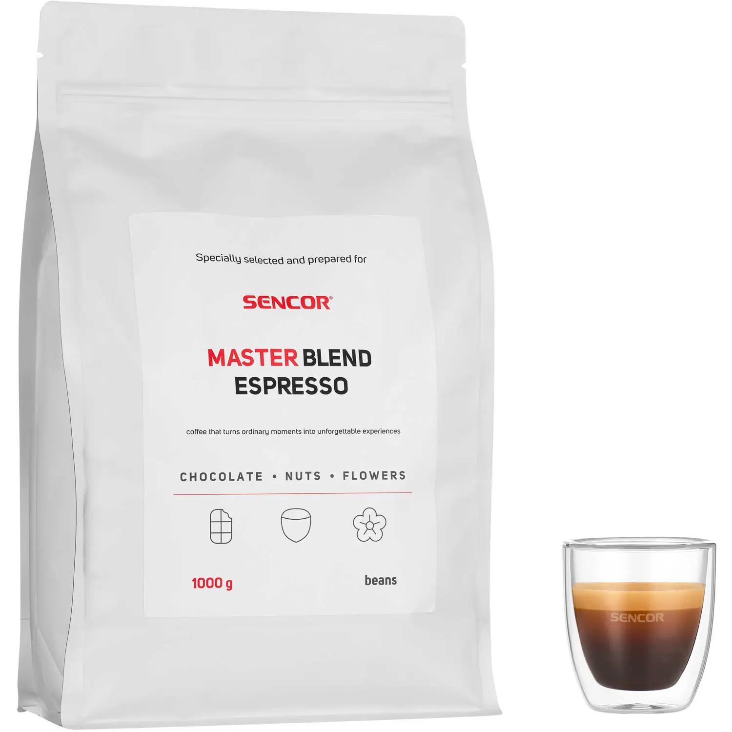 Sencor Master Blend Espresso 1kg Zrnková káva