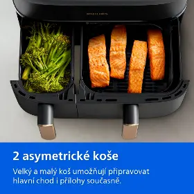 Horkovzdušná fritéza - Philips NA352/00 Series 3000 Airfryer Dual basket 9 l - 6