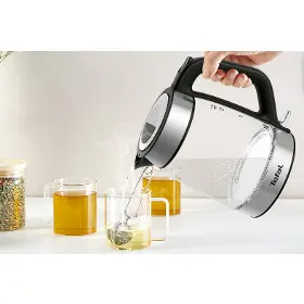Rýchlovarná kanvica - Tefal KI605830 Glass kettle black - 9