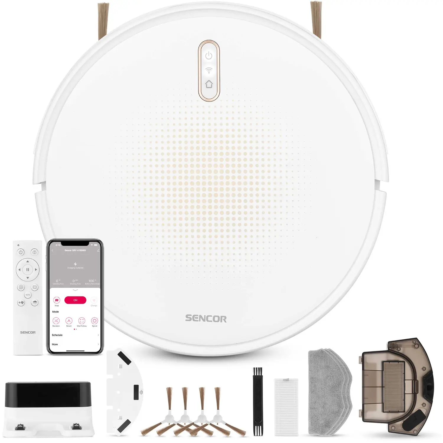 Sencor SRV 4150WH Robotický vysavač s mopem