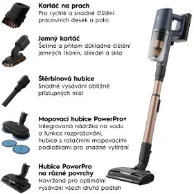 Tyčový vysavač s mopem - Electrolux EP82H25WET 800 Wet - 8