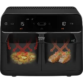 Horkovzdušná fritéza - Beko FRL 5388 B DualZone 4,3 l - 5
