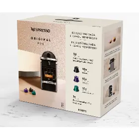 Kávovar na kapsuly - Krups XN306T10P Nespresso Pixie Titanová - 10