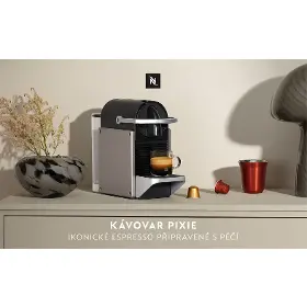 Kávovar na kapsuly - Krups XN306T10P Nespresso Pixie Titanová - 9